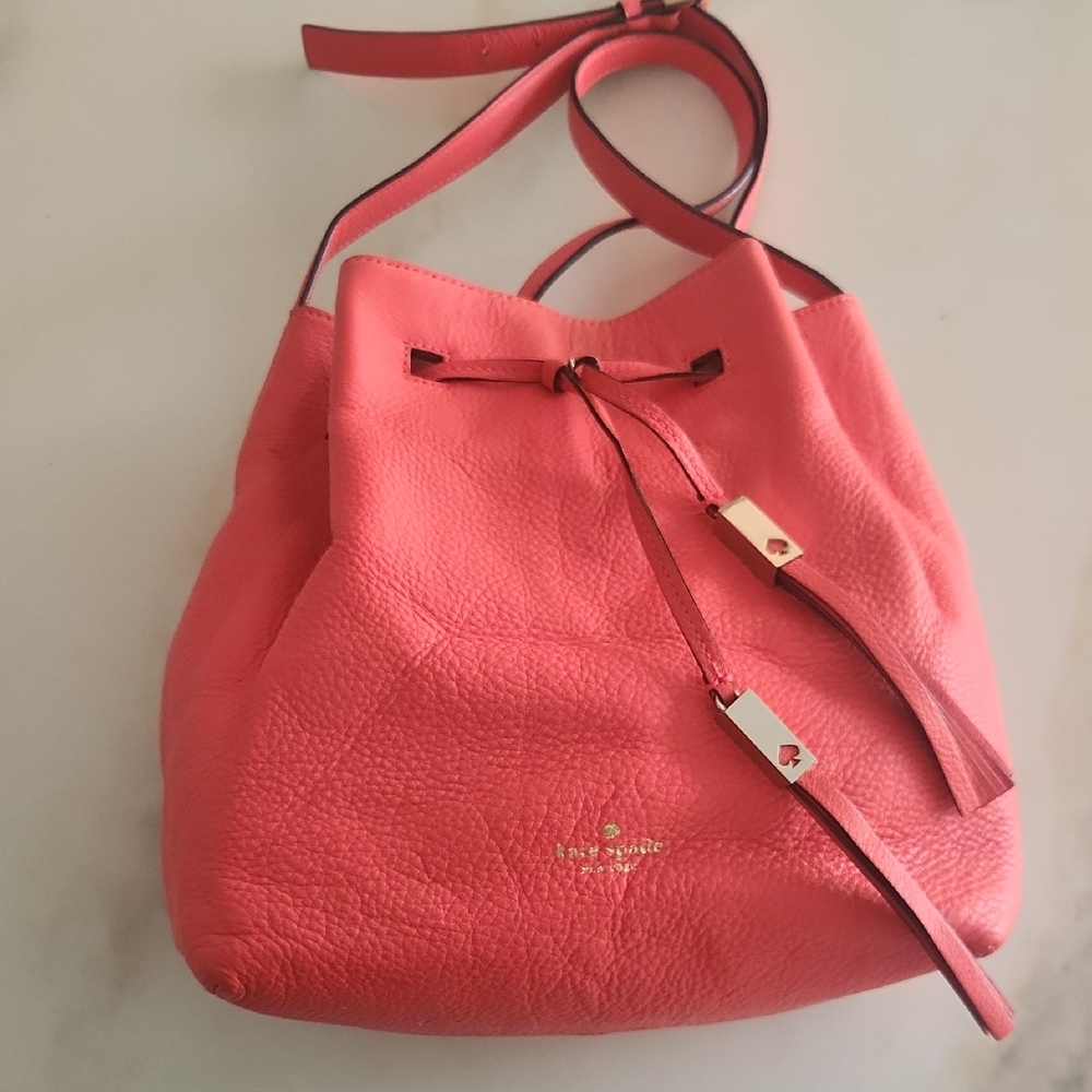 Kate Spade Coral Leather Shoulder Bag